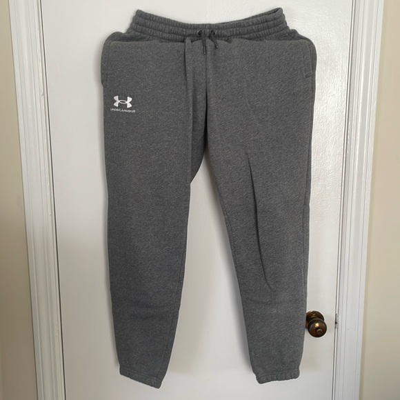 Under Armour Sweat Pants Joggers Dark Gray Mens Medium - Picture 1 of 3